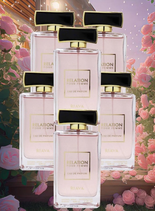 RIAVA 6 Pieces Relation Perfume 100ML - Image 1